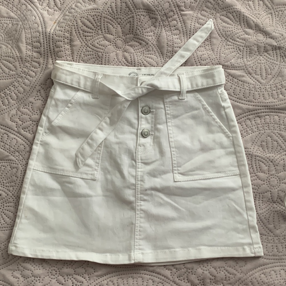 white jegging skirt